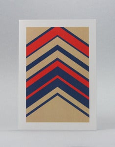 Image of Herringbone, Multi-Coloured Card