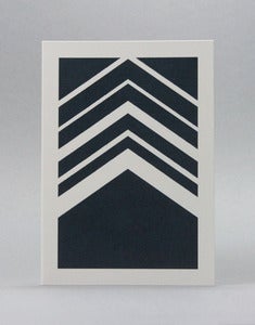 Image of Herringbone Navy Card