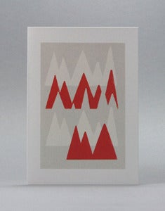 Image of Red Slalom Card