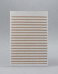 Image of Beige Stripetown Card