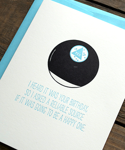 Image of Magic 8 Ball Birthday Card