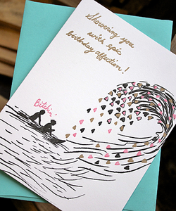 Image of Wave of Affection Birthday Card
