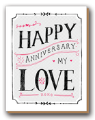 Image of "Happy Anniversary My Love" Card