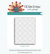 Image of Circles & Diamonds Stitched Pattern Die