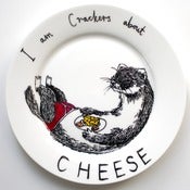 Image of Hand Drawn Original - Mr Weasel Cheese plate