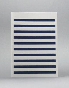 Image of Navy Stripetown Card