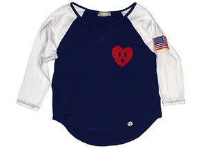 Image of CdNMC Socket Heart Raglan (USA) - Women