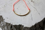Image of Bracelet jonc SD fil orange fluo ♡