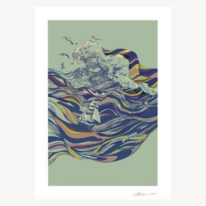 Image of OCEAN AND LOVE - ART PRINT