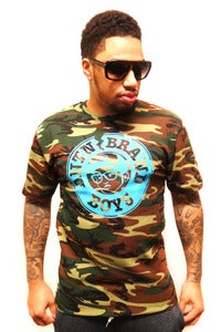 Image of (Mens) LT. BLUE CAMO STAMP TEE
