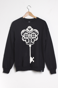 T-shirt design Skeleton Key Sweatshirt - Black