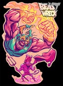 Image of LUCHADORO VS. EL DIABLO vinyl sticker