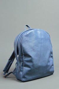 Image of Cowhide Backpack - Steel Blue