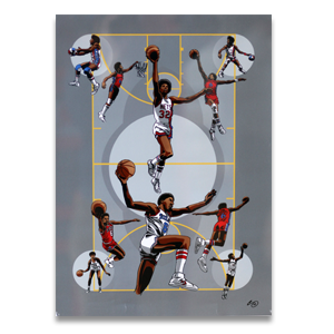 Image of Dr. J, Illuminated by Eli Neugeboren