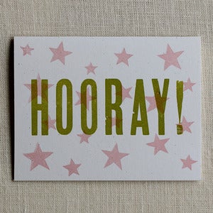 Image of Celebration card -- Hooray!