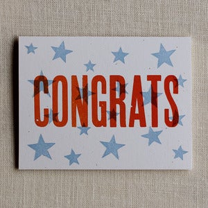 Image of Celebration card -- Congrats