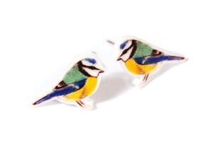 Image of Blue Tit Earrings