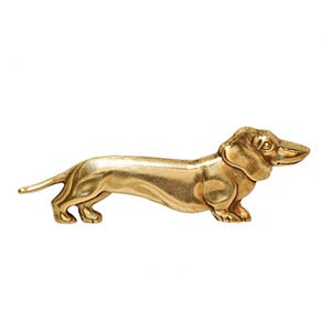 Image of Vintage Dachshund Dog Brooch