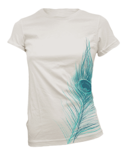 Image of Peacock Feather - Scoop Neck