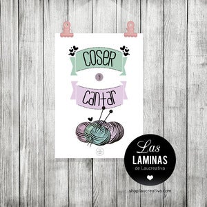 Image of Lámina ·Coser y Cantar·