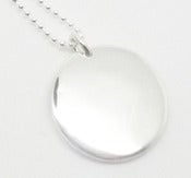 Image of Sterling Silver Disc Pendant 