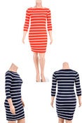 Image of Bodycon Striped Dress 