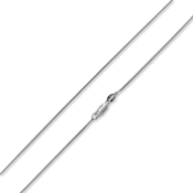 Image of 18" STERLING SILVER SNAKE CHAIN