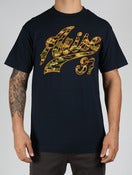 Image of CAMO SCRIPT- NAVY