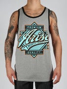 Image of BIG LEAGUE TANK TOP- HEATHER/BLACK