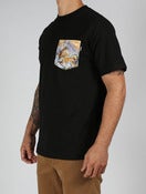 Image of WILDLIFE POCKET TEE- BLACK
