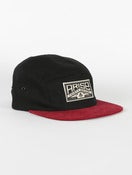 Image of BLACK/ BURGUNDY CORDUROY 5-PANEL