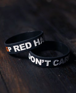 Image of Red Hair Don't Care Rubber Wristband