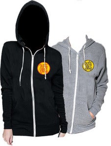 Image of Limited Edition Black or Grey "SkateBible" hooded zippers.