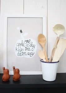 Image of affiche "one apple"