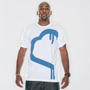 Image of BHG White and Dodger Blue Buy a Heart Give a Heart T-Shirt