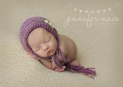 Image of Anniston bonnet with removable twine tieback