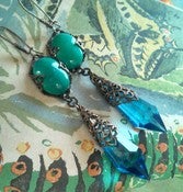 Image of Turquoise Chandelier Earrings