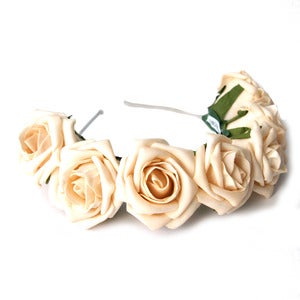 Image of Whole Lotta Rosie Headband - Beige
