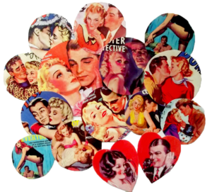 Image of Vintage Romance Sticker Set