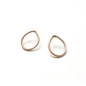 Image of droplet post earrings