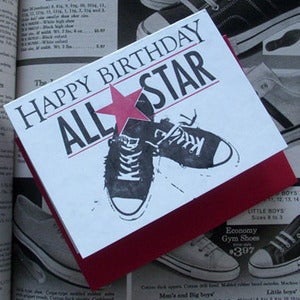 Image of Happy Birthday All Star Card