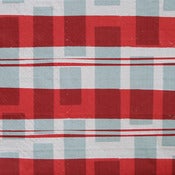 Image of tartan red rust workingcloth