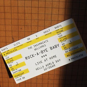 Image of Rock-A-Bye Baby Ticket Card