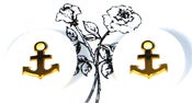 Image of White Anchor Earrings