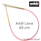 Image of Addi Lace 40 cm - Agujas circulares fijas / Fixed knitting needles / Aiguilles circulaires fixes