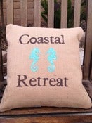 Image of Seahorse on Burlap