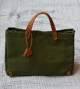 Image of Army Green Cotton Tote