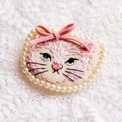 Image of Kitten Art Brooch