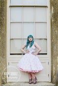 Image of Vintage White Floral Strapless dress