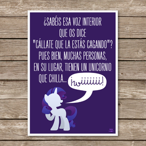 Image of Lámina "Unicornio Wiiiiiii"